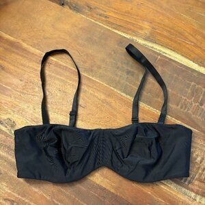 Lilyette Womens Minimizer Bra Adjustable Multi-Way Strap Black Size 36C